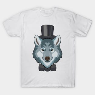 Wolf as Groom with Bow T-Shirt